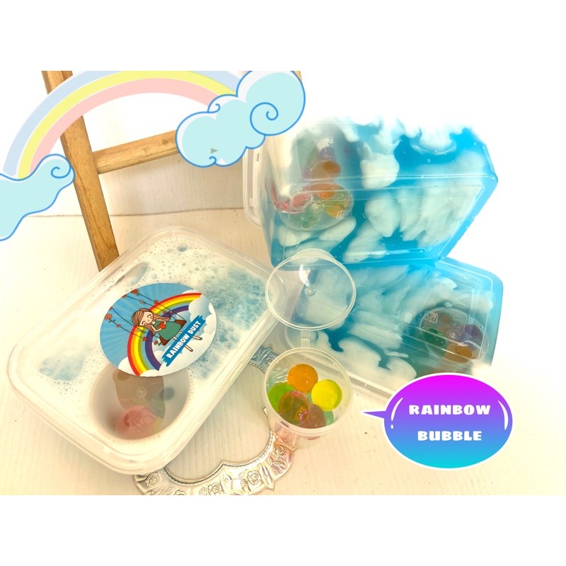 Slime Rainbow Dust 200cc by Rossie Shop/Free Bonus untuk Setiap Pembelian