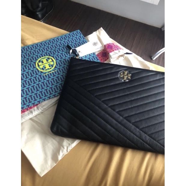 TORY BURCH KIRA CHEVRON POUCH