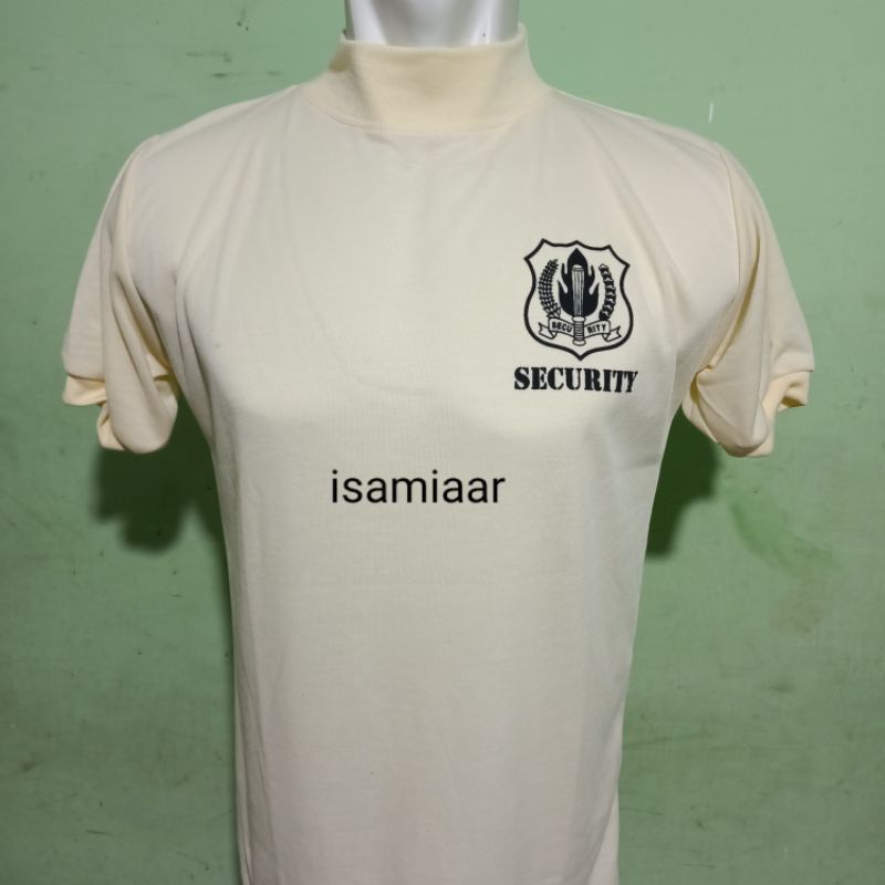 KAOS DALAM SATPAM/SECURITY LEHER TINGGI/ WARNA KREM/UKRN M.L.XL.XXL.XXXL