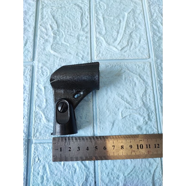 Capit Mic Holder Stand Mic Todong Kepala Jepit Mic Ulir Ukuran Kecil PVC Tebal Drat Besar Mic Tak Ke