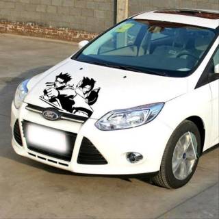  Stiker  cap mobil  naruto  sasuke keren striping cutting kap 