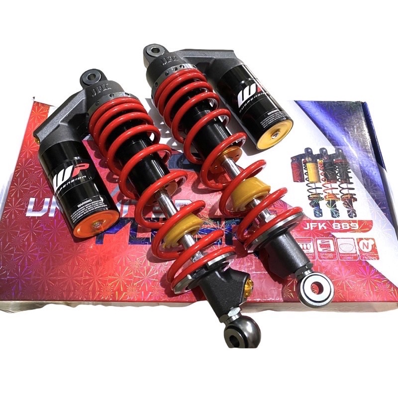 SHOCKBREAKER TABUNG  COPY KTC EXTREM BEBEK RXKING TIGER GL 340MM 320MM 280MM plus stiker ktc-Wp merah bebek