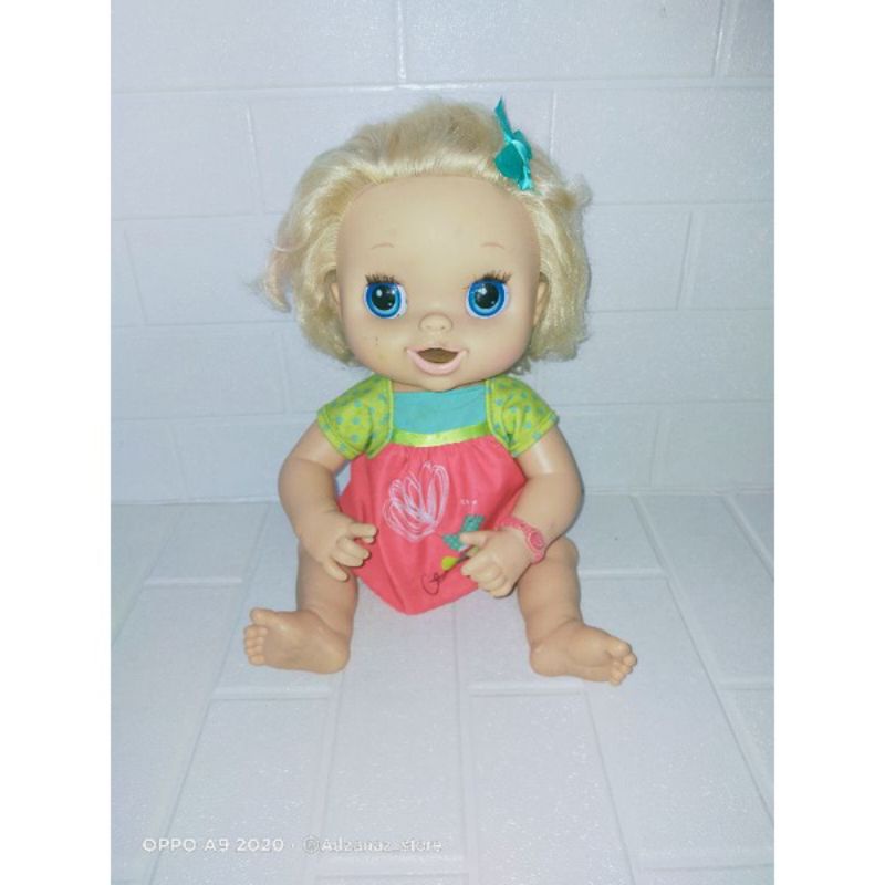 Boneka My Baby Alive Caucasian Ori Hasbro Rare Bisa Makan Minum Pipis Pup Preloved Pribadi