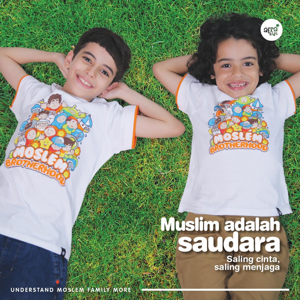 Kaos Afrakids AF206 &quot; Moslem Brotherhood&quot; Pendek