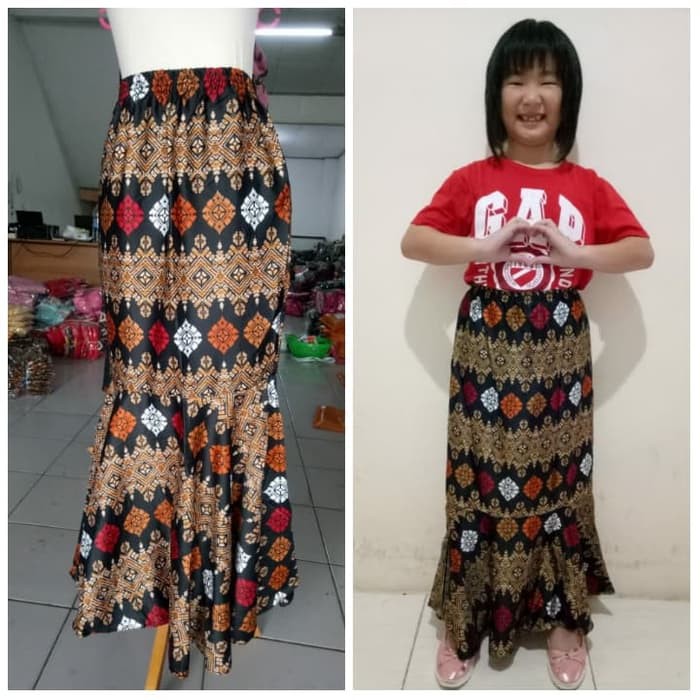 rok batik duyung anak