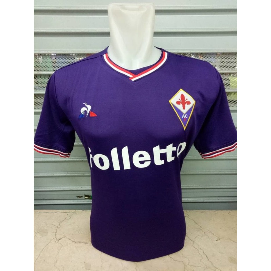 BAJU BOLA / FUTSAL KAOS JERSEY GRADE ORI FIORENTINA HOME 2018 DISKON PREMIUM
