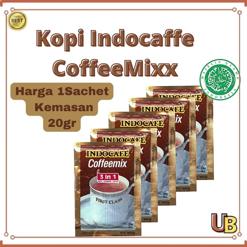 

Kopi Indocafe Coffeemix 3 In 1 Sachet 20gr Kopi Mix 1Pcs DMJ