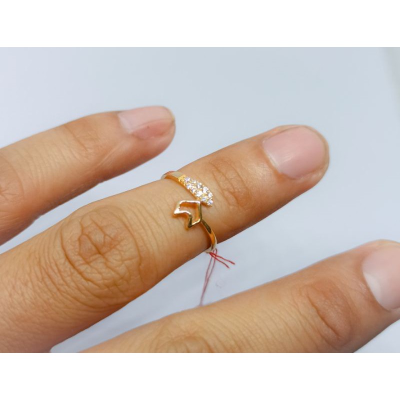 Cincin emas asli seperti di foto kadar 300%