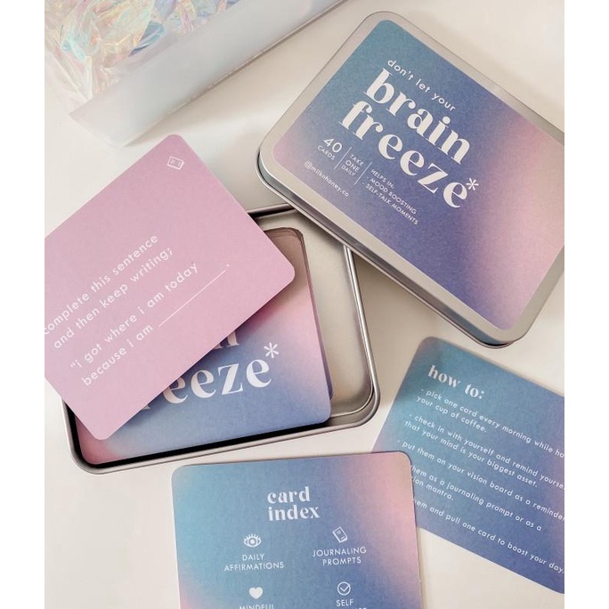 Brain Freeze - Affirmation Card / Self-Care Card