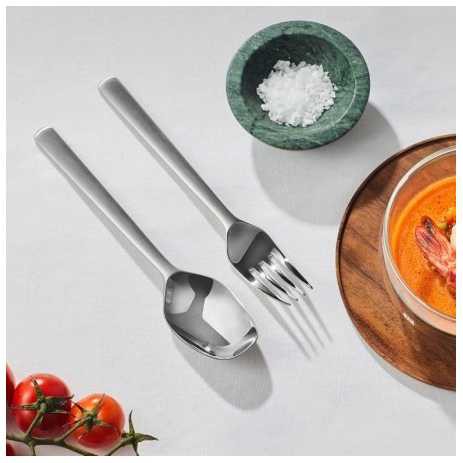 Xiaomi Mijia Zwilling Garpu Makan Stainless Steel 2 PCS Garfu Peralatan Makan Perlengkapan Dapur Berkualitas