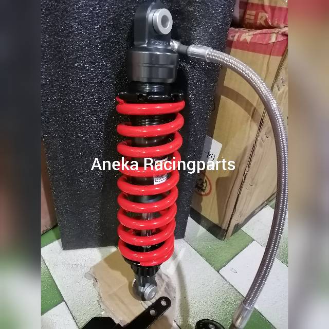 Monoshock ninja r tabung pisah double klik fungsing / shock belakang ninja r model tabung