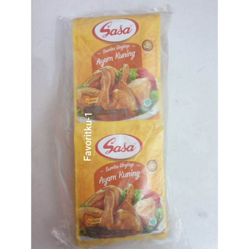 

SASA Bumbu Ungkep Ayam Kuning 25 gr.(1 Sachet Bisa Utk Memasak 1 Kg).