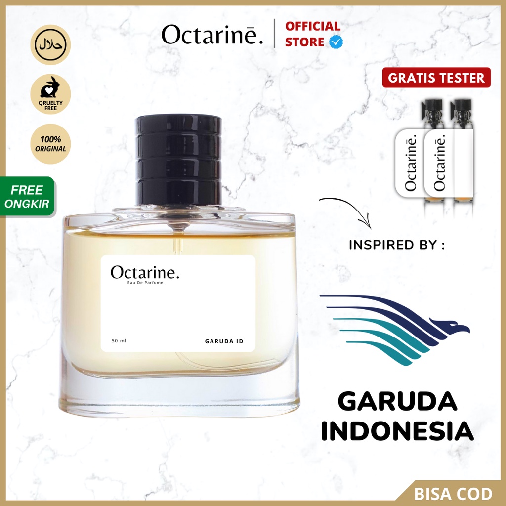 Octarine - Parfum Pramugari Pilot Tahan Lama Aroma Fresh Elegan Inspired By GARUDA INDONESIA | Parfume Perfume Farfum Pria Wanita Minyak Wangi Cewek Cowok Murah Original