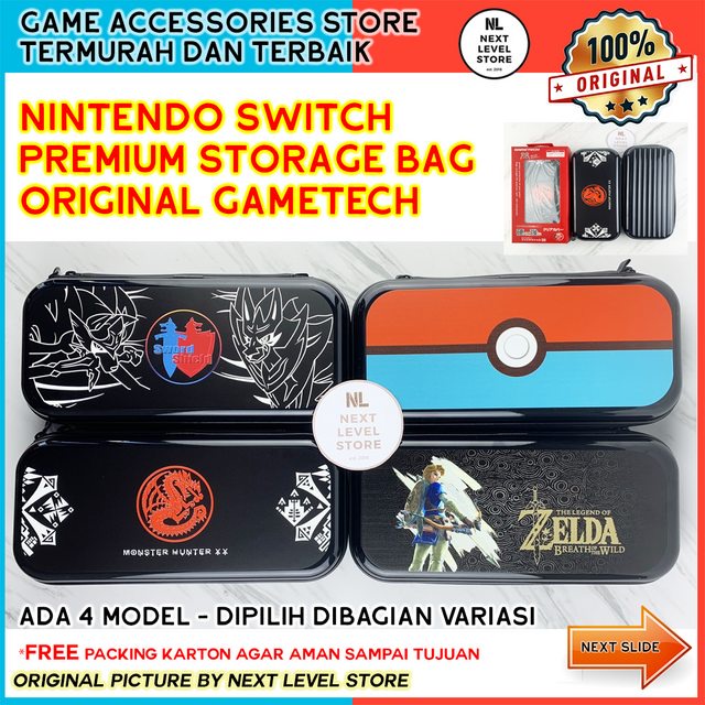 Gametech Premium Storage Bag Nintendo Switch Pouch Tas Case ORIGINAL