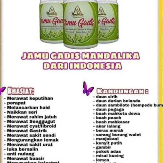 

Jamu gadis mandalika