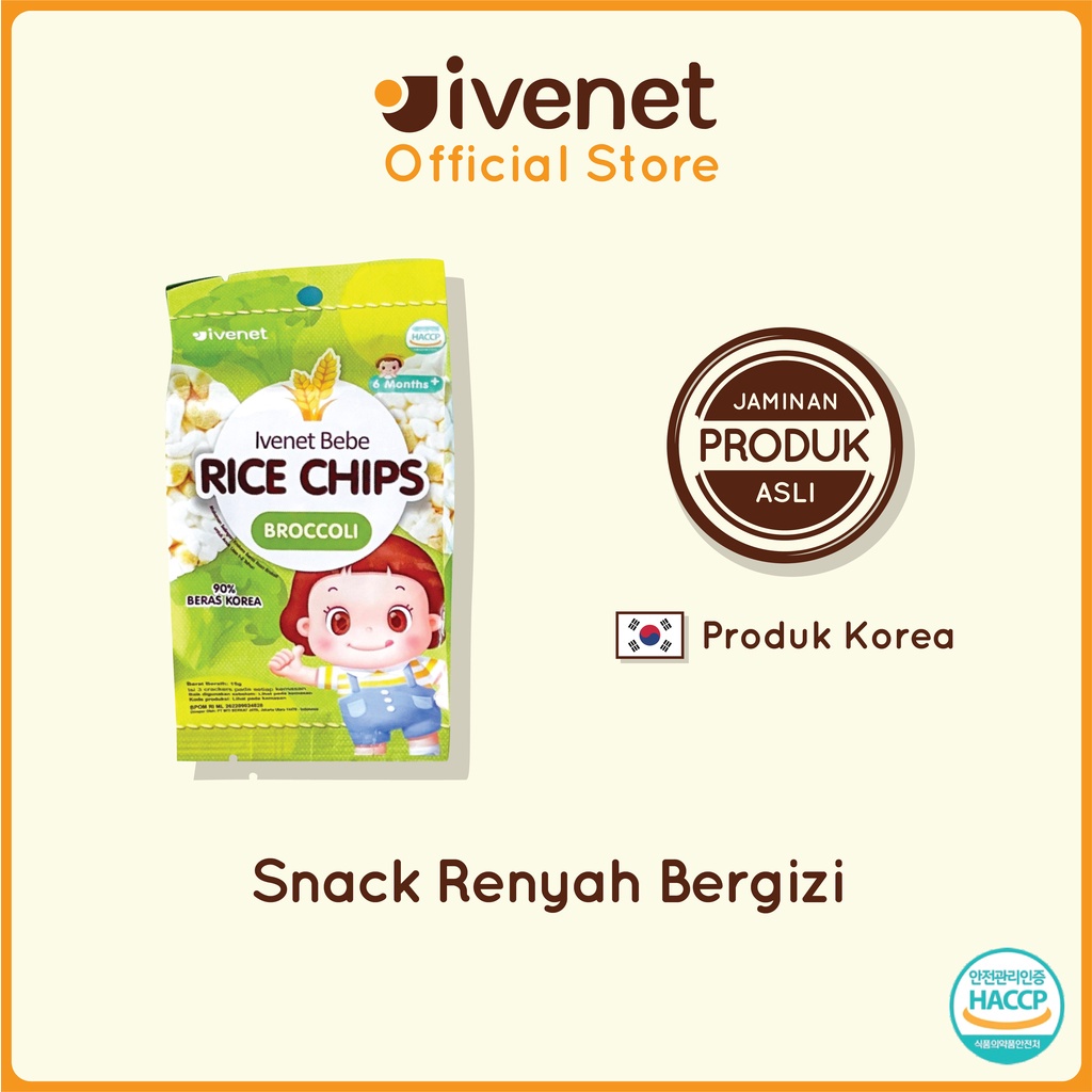 Castle - Ivenet Rice Chips 15gr - Snack Jajanan Cemilan Kerupuk Bayi dan Anak