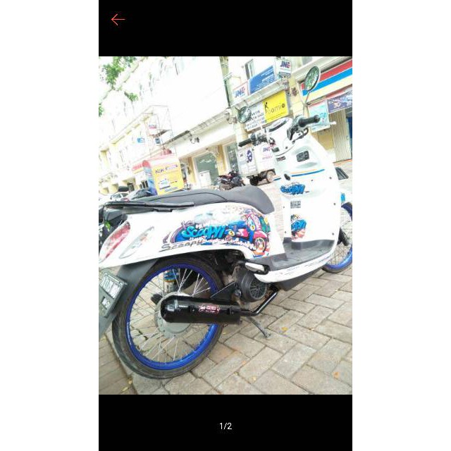 KNALPOT BOBOKAN MATIC CAT ANTI TERKELUPAS - KNALPOT MOTOR - AKSESORIS MOTOR -