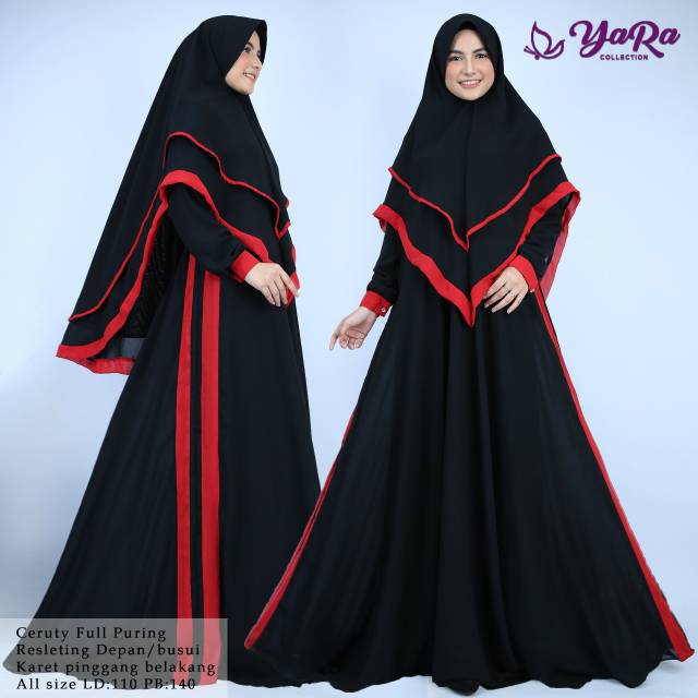 Gamis Set Hijab Gamis Syari Terbaru Yara Collection