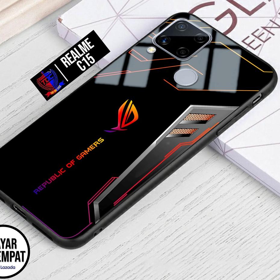 (SIAP KIRIM) Case REALME C15 - Casing REALME C15 Terbaru Top One Case [ MOTIF ROG ] Casing Hp REALME