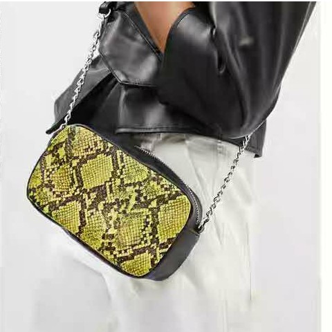 PGBAGS-TAS WANITA TAS SELEMPANG SLING BAG BERSKH4 MOTIF SNAKE FASHION IMPORT #199643