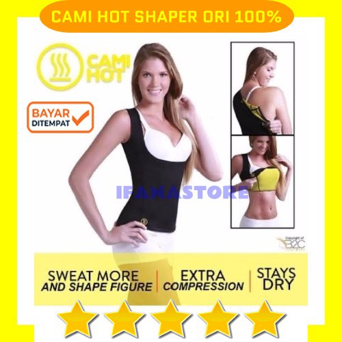 [SHOPEEE SALE] BAJU OLAHRAGA WANITA / HOT SHAPER CAMI / HOT SHAPER PELANGSING / BAJU GYM WANITA