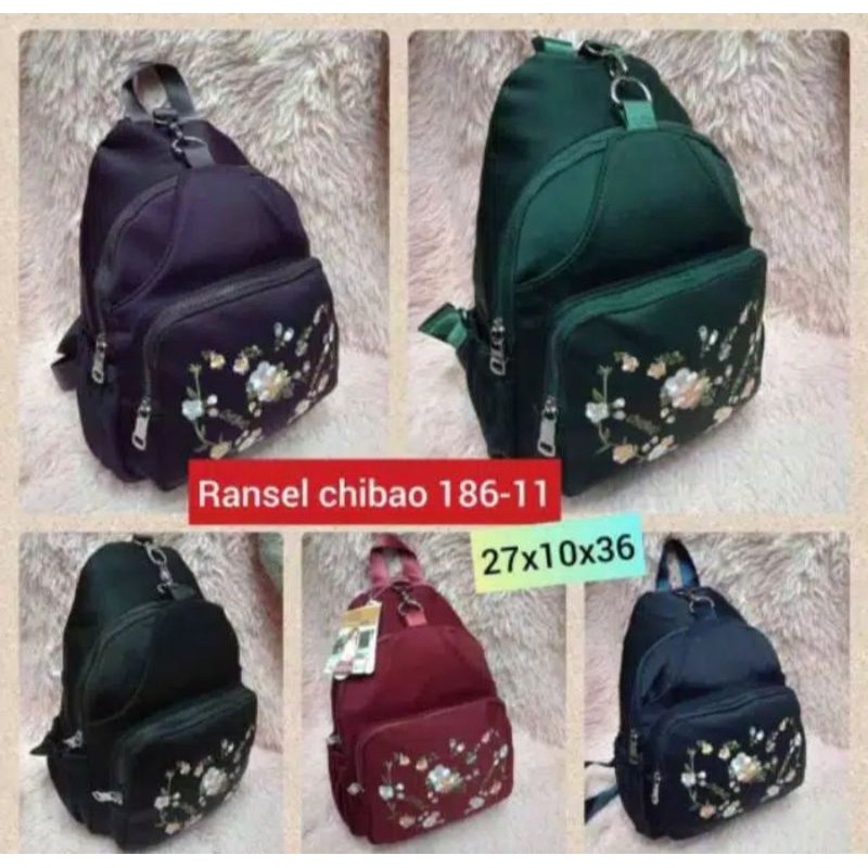 Tas ransel chibao bunga 186-11