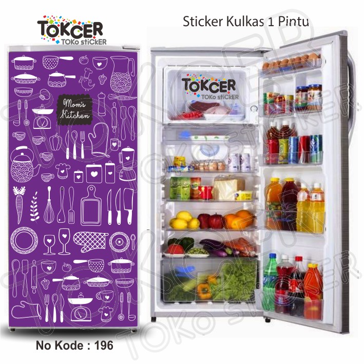 Stiker Kulkas 1 Pintu MOM's Kitchen