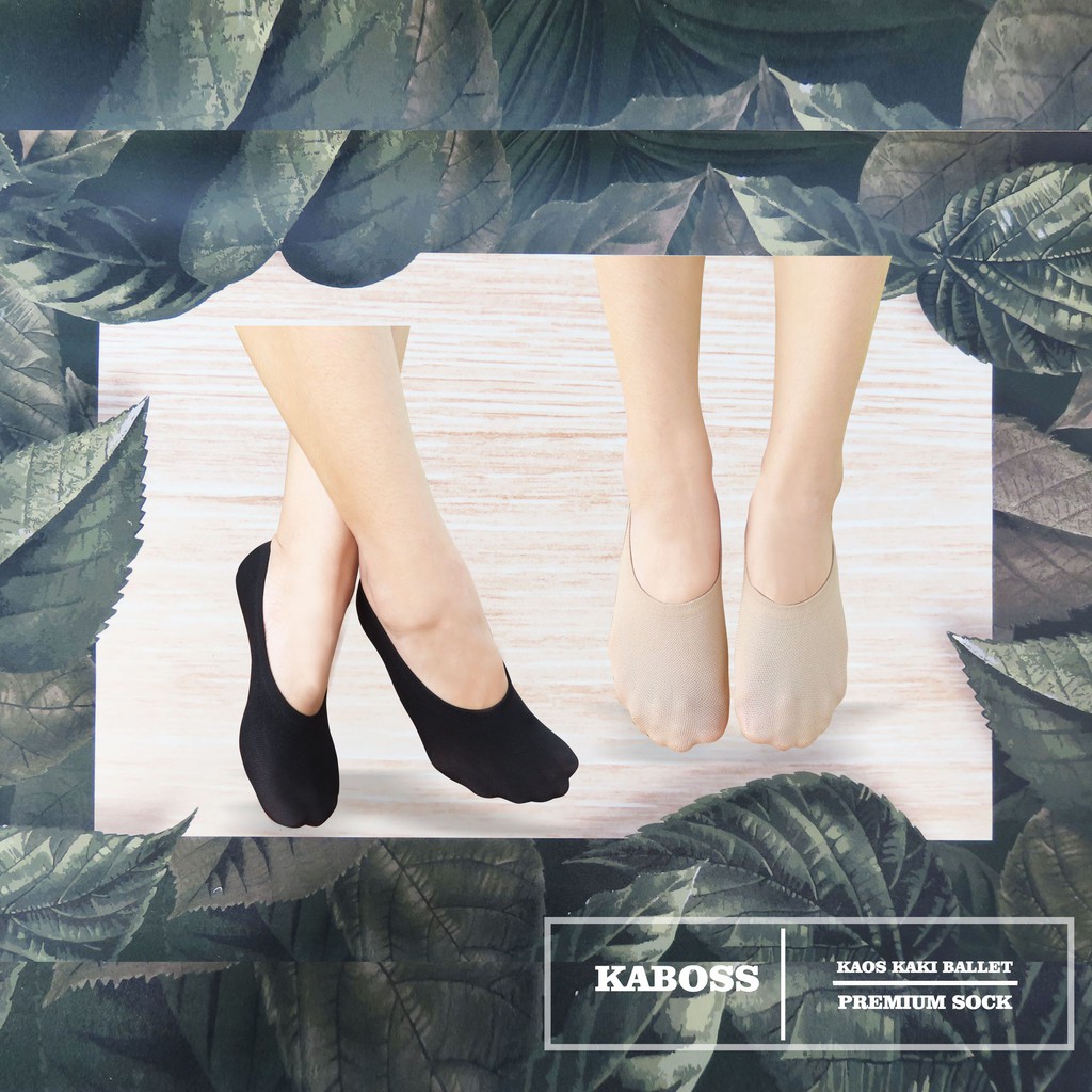 Kaboss Kaos Kaki Balet Stocking Polos / Invisible Socks