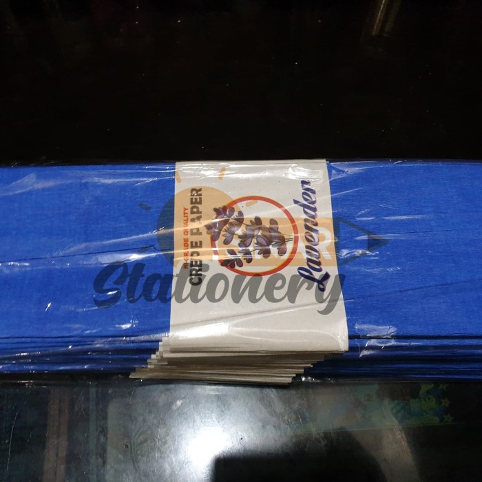 

Hot Sale Kertas Krep Lembaran Lavender Biru Tua 066 1Pak Isi 25Pc Limited