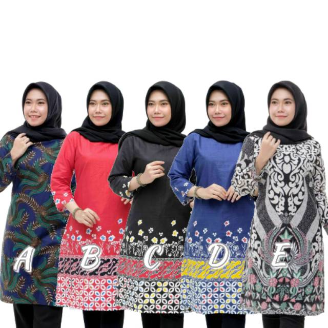 Kenongo BATIK Atasan - BATIK Wanita RISNA HRB026 Blus Batik Exsclusive di kelasnya