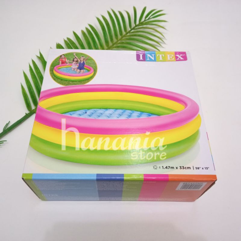 HANANIASTORE Kolam Renang INTEX Kolam Renang Pelangi Uk 1.47m x 33cm (57422)