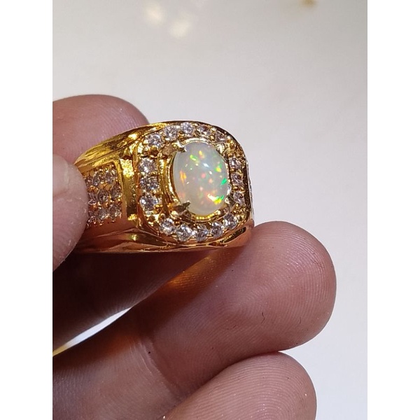 CINCIN BATU KALIMAYA AFRIKA ASLI NATURAL100% KRISTAL SIZE KANTORAN