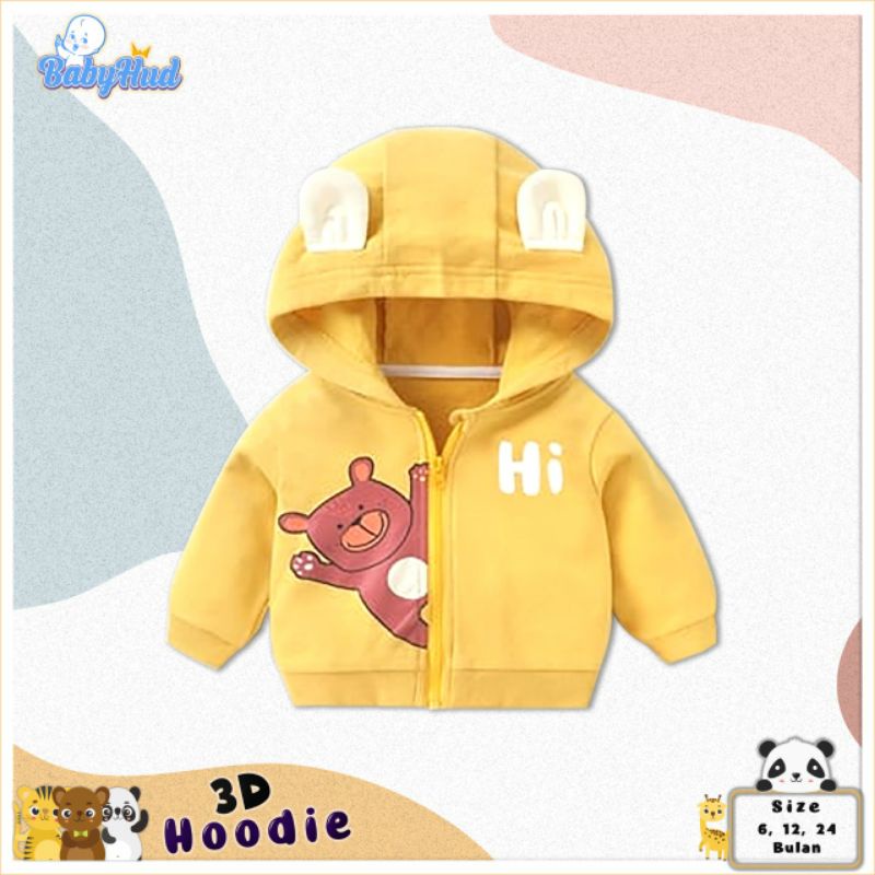 jaket bayi babyhud/ jaket bayi lucu /jaket bayi murah