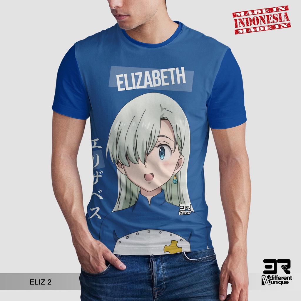 [ COD ] KAOS PRINTING GAMBAR ANIME Nanatsu no Taizai ELIZABETH 2 - BAJU KARTUN ANIMASI MANGA Seven D