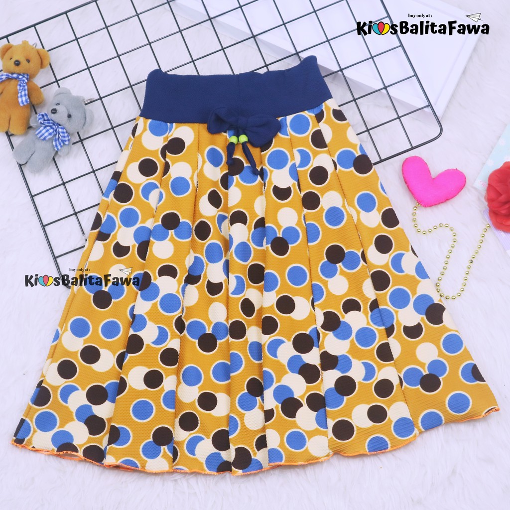 MOTIF Rok Pita Bianca uk 2-10 Tahun / Rok Motif Anak Perempuan Cewek Murah Skirt Bawahan Pendek Adem