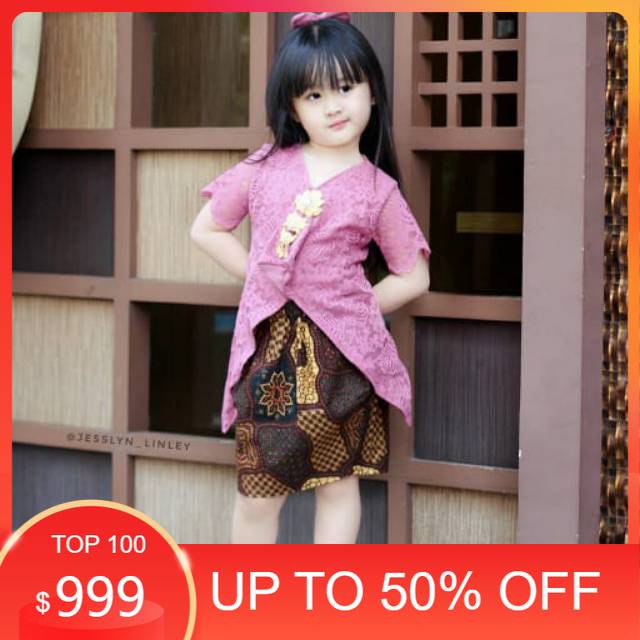 Baju KEBAYA ANAK SEKAR GENDHIS BROKAT WARNA SALEM