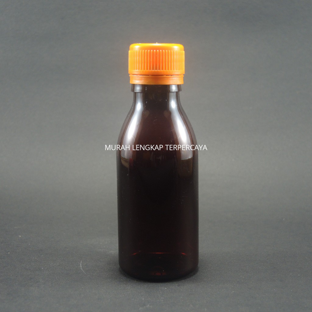 BOTOL PET 100ML COKLAT FARMASI MADU MINYAK