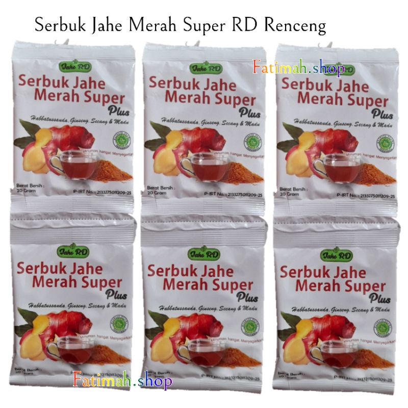 

jahe RD 3 Renceng isi 30sachet