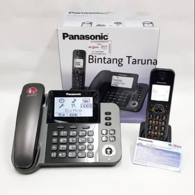 Cordless Phone Panasonic KX-TGF310 Pesawat Telepon Panasonic KX-TGF310CX (Cordless + Corded Phone)