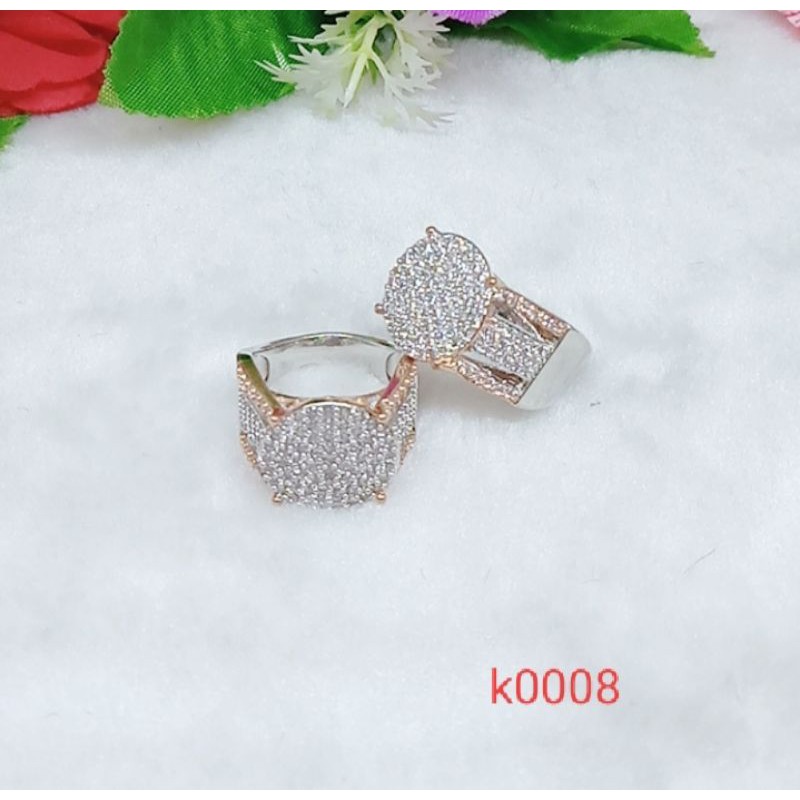 Cincin kombinasi permata full k0007.0008