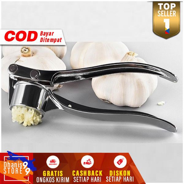 Penghancur Bawang Putih Easy Stainless Steel Garlic Pressure Peralatan Dapur Murah