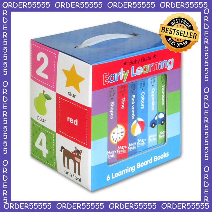 Look & Learn Baby Firsts Early Learning with 6 Early Learning Books