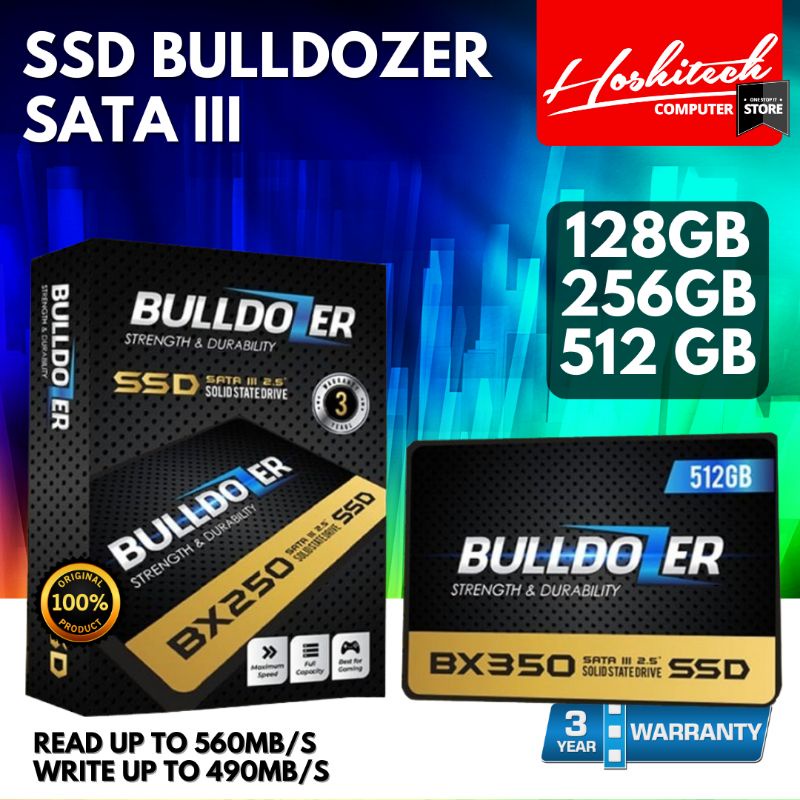 SSD Bulldozer 128GB 256GB 512GB SSD 1TB speed 550 mbps GARANSI 3TH