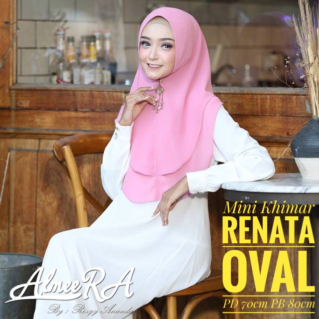 Khimar Mini Renata Oval by Almeera Rizqy Ananda Hijab