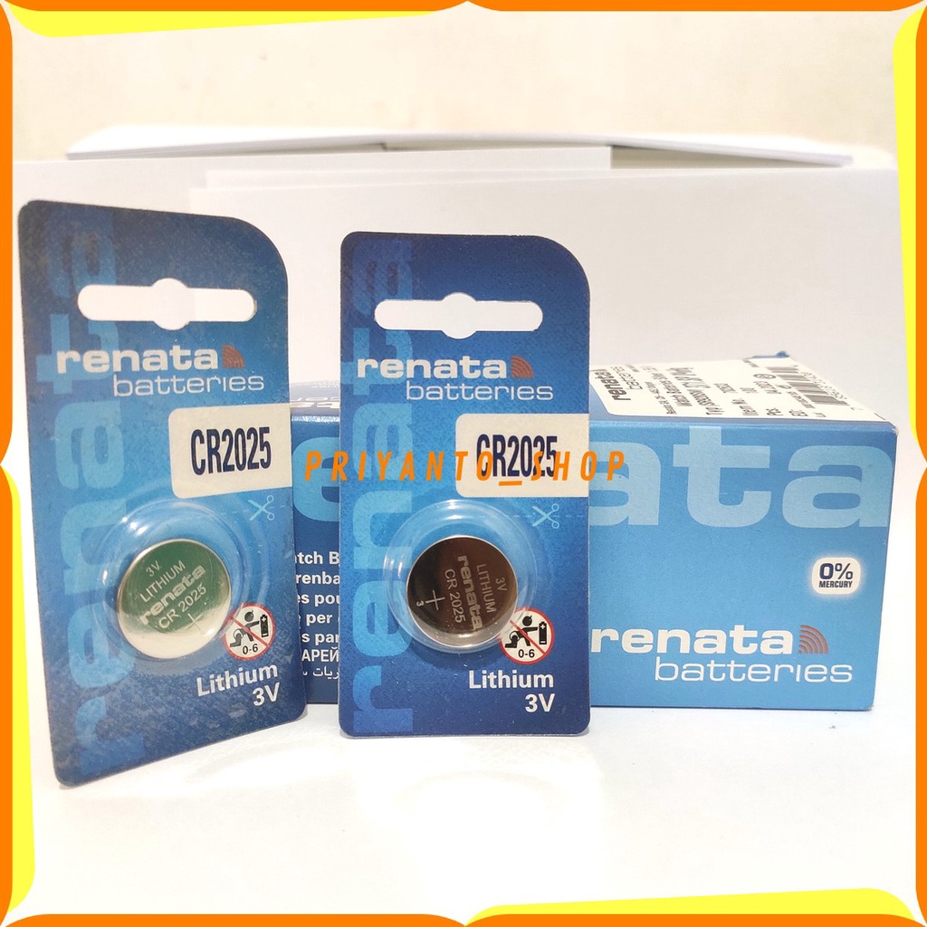 BATRAI JAM TANGAN RENATA CR2025 ORIGINAL 3VOLT