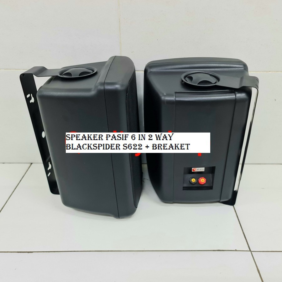 Speaker Pasif 6 in 2 Way Blackspider S622 + Breaket