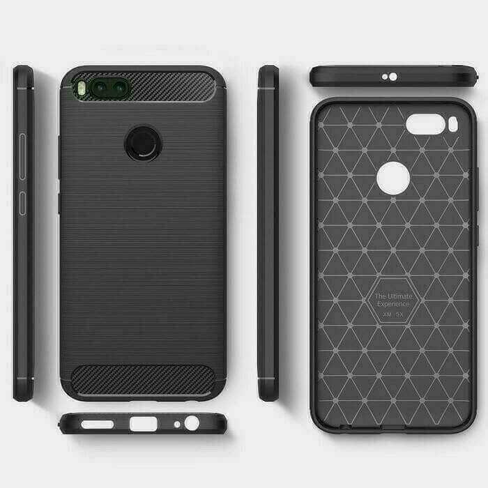 Case Samsung j5 prime ipaky carbon matte fiber tpu casing softcase
