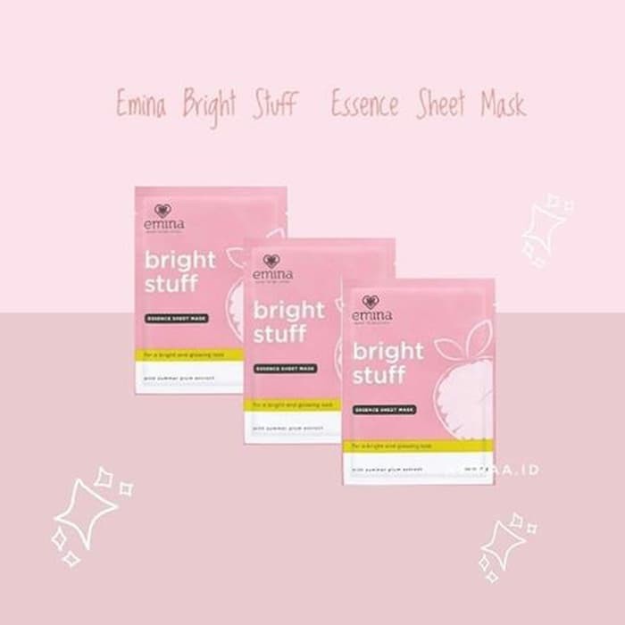 EMINA BRIGHT STUFF ESSENCE SHEET MASK 23GR