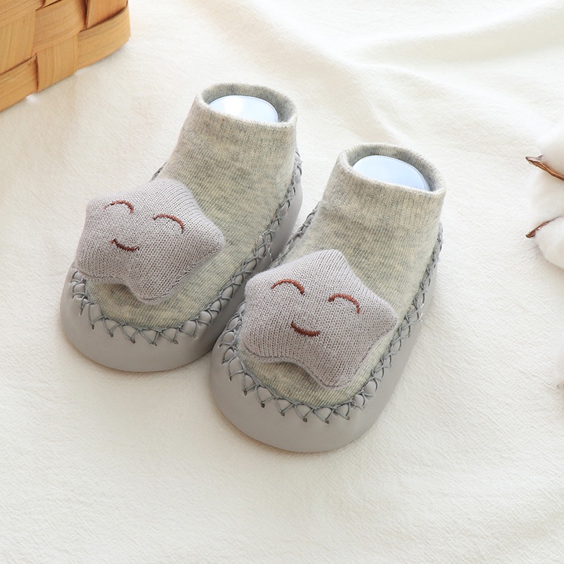 S07 NEW Prewalker sepatu bayi motif smiling star