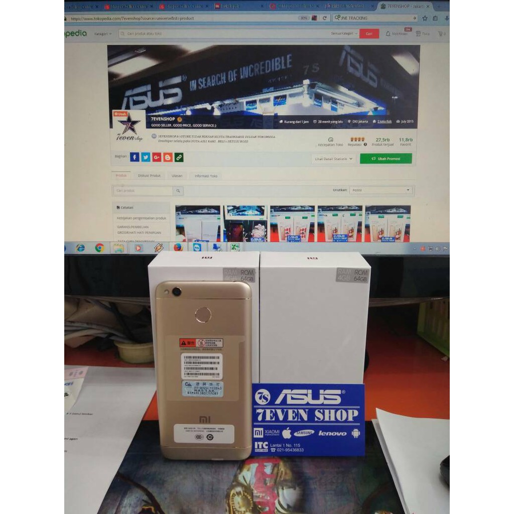 Xiaomi Redmi 4X PRIME GOLD RAM 4GB internal 64GB Grs DISTRIBUTOR